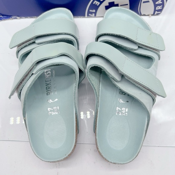Birkenstock Uji Sandals Leather Suede Surf Green EU 37 Womens US 6- 6.5 - Picture 13 of 13